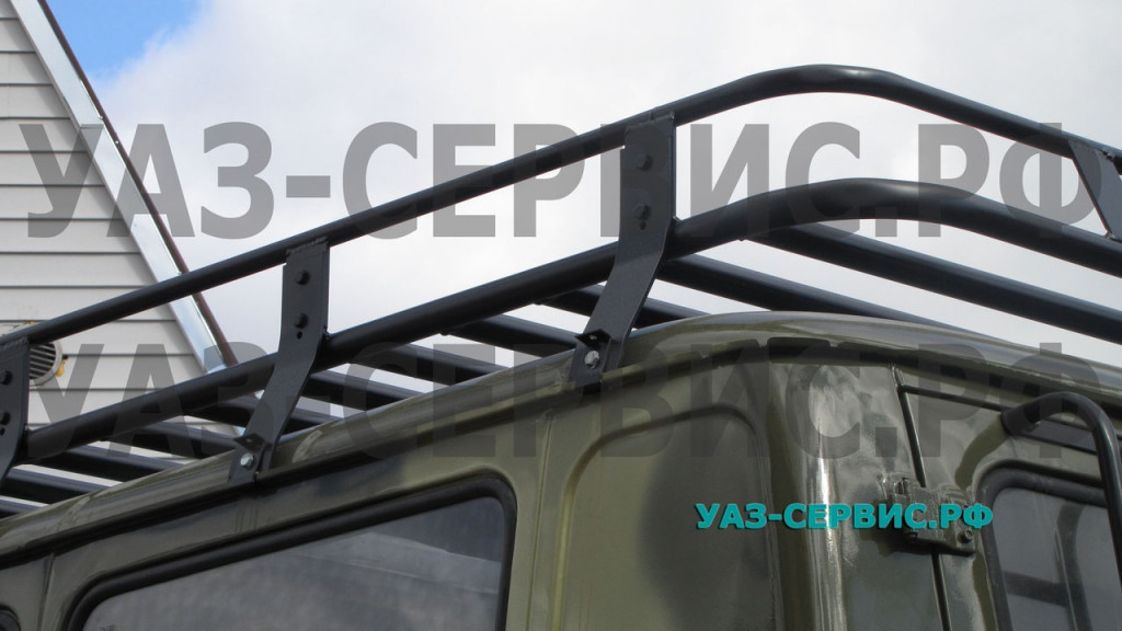 Алюминиевый экспедиционный багажник для УАЗ собственного производства